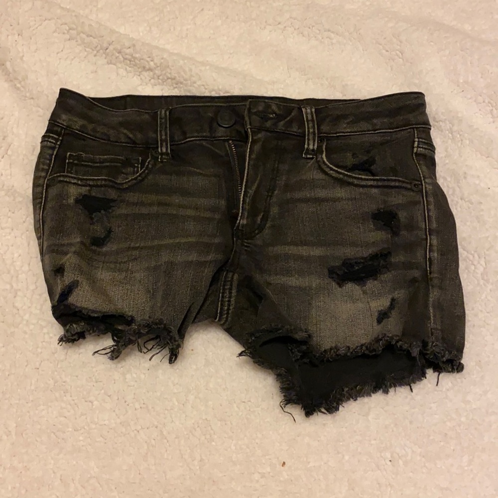 Black American Eagle jeans shorts